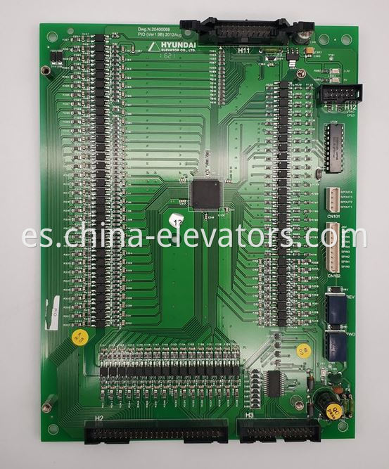 Tablero PIO del elevador Hyundai Ver1.8 / 20400068 Hyundai Elevator PIO Board Ver1.8 / 20400068